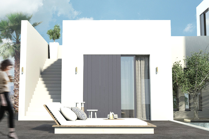 Sunbed and Pool